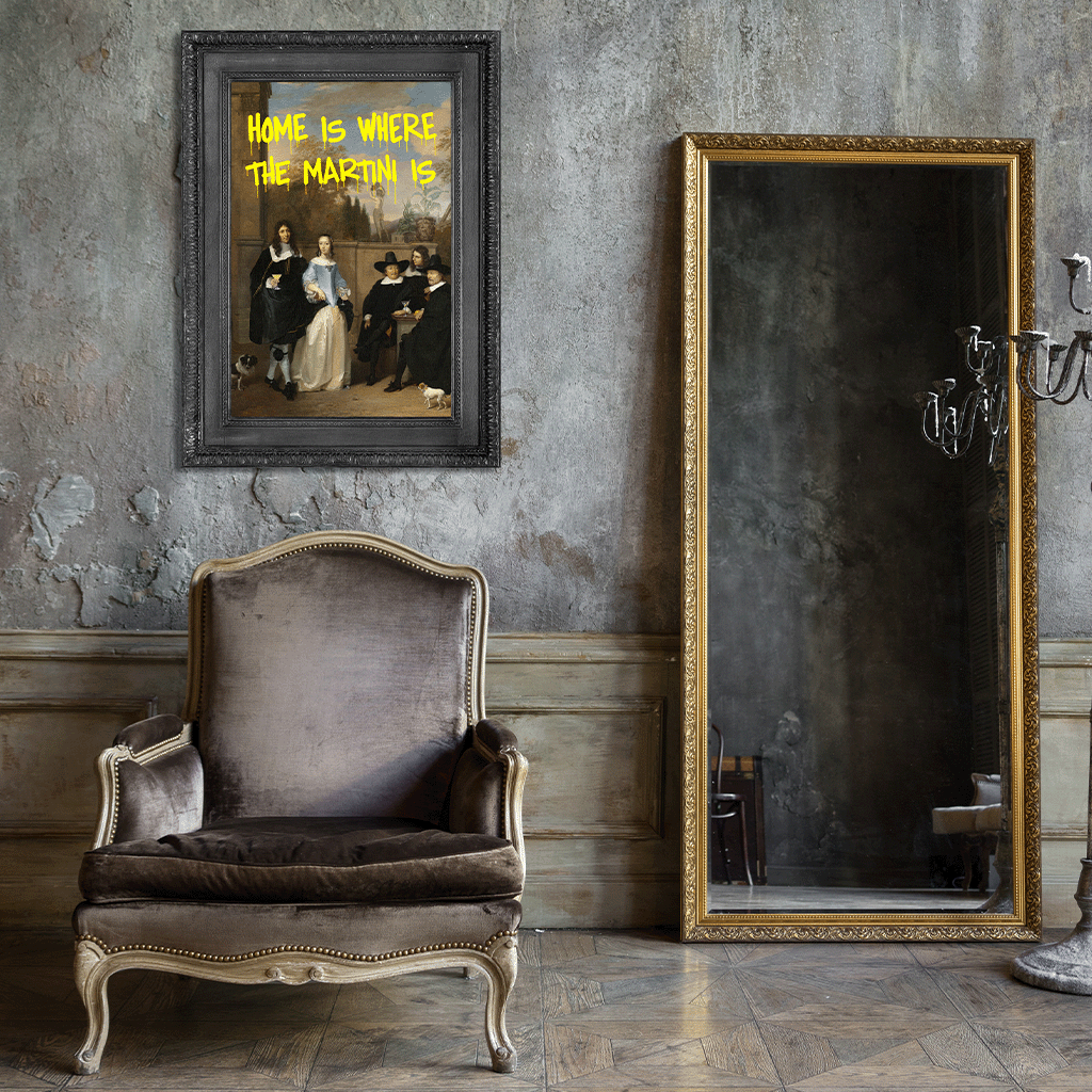 Home Is Where the Martini Is Canvas Print