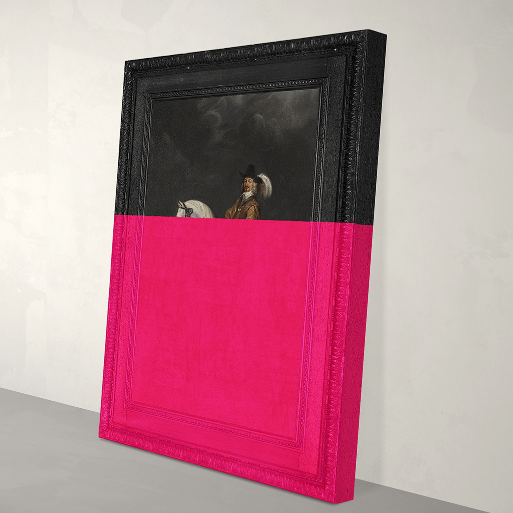 Man on a Horse Canvas Print