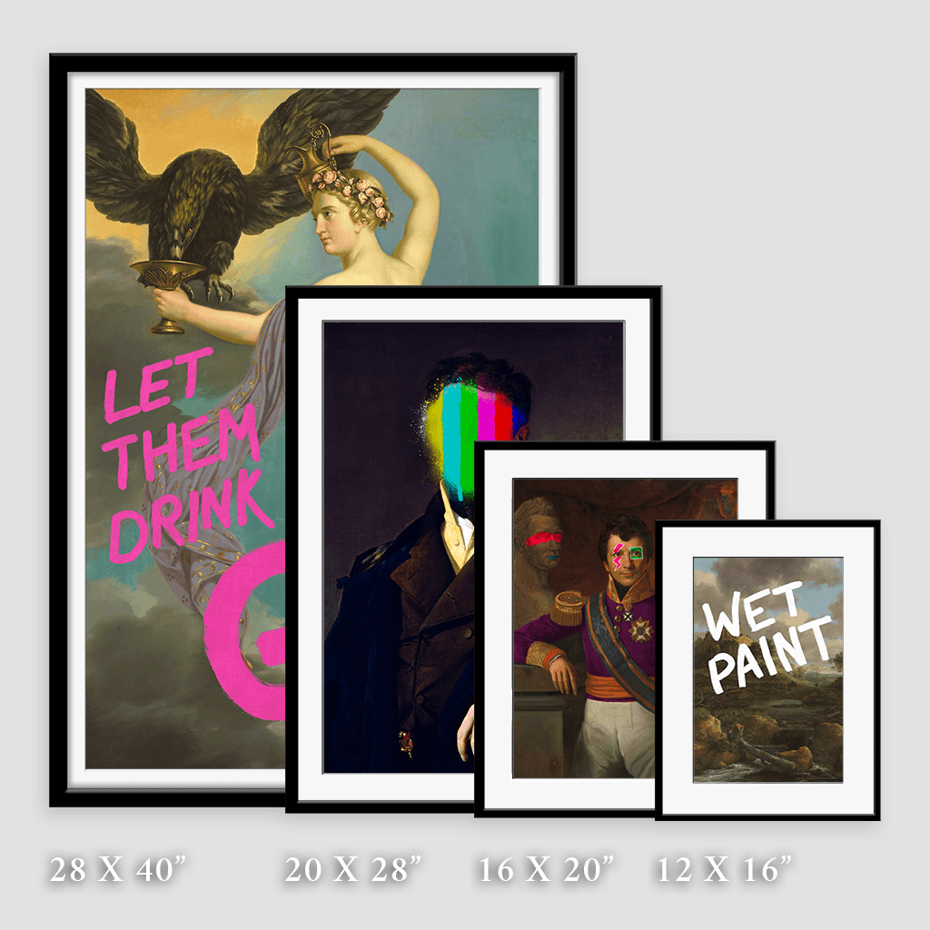 Wet Paint Framed Art Print