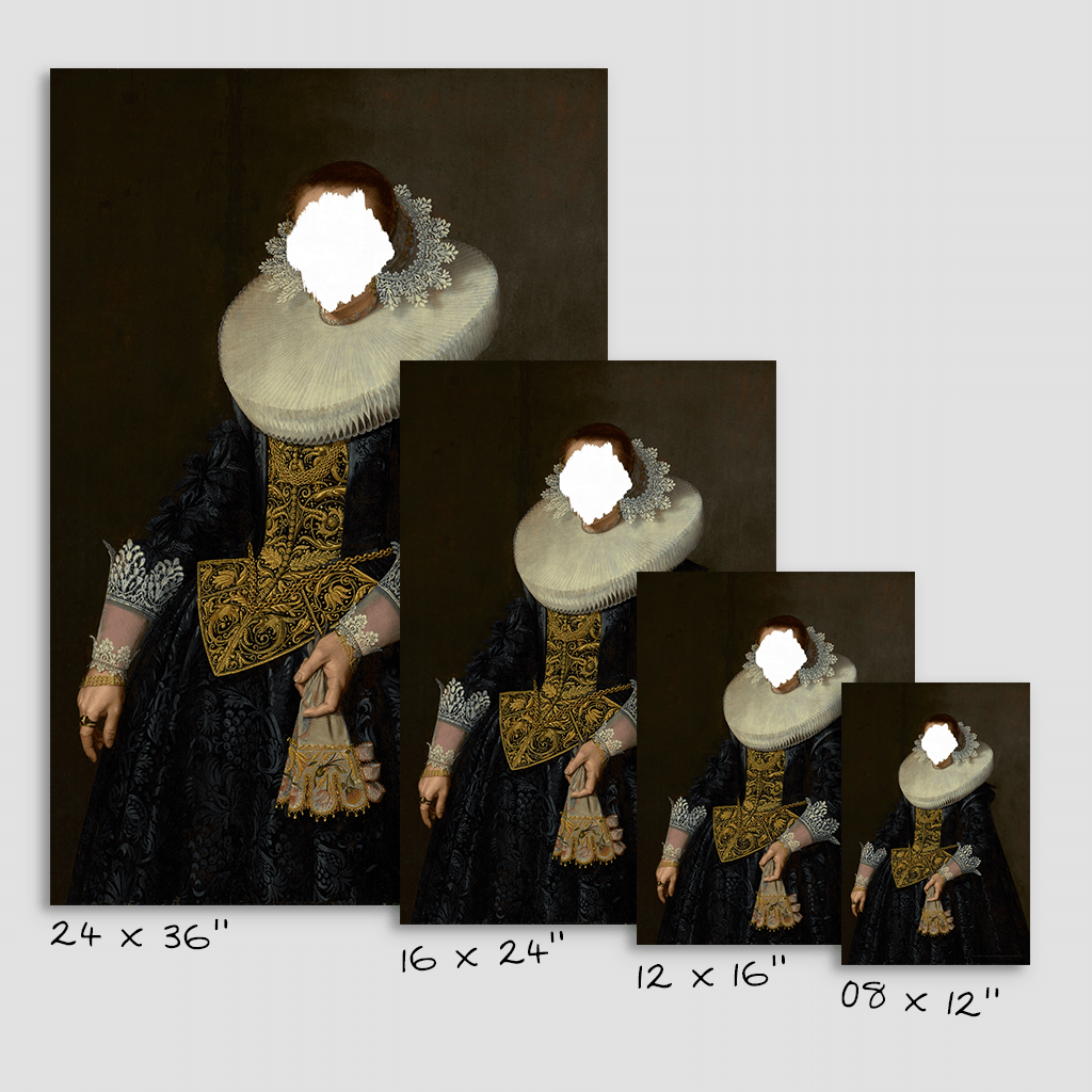 Defaced Portrait of a Woman - Fine Art Print on Paper