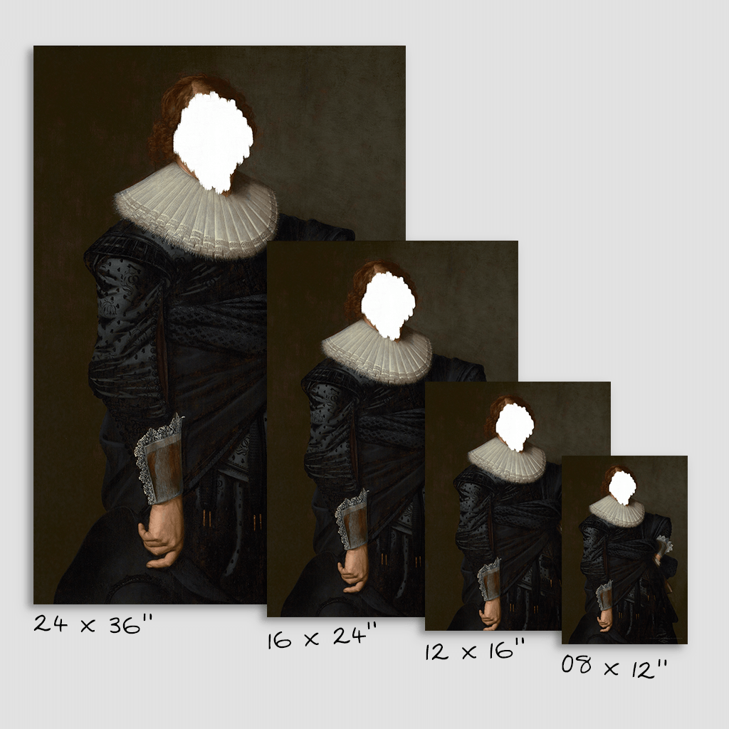 Defaced Portrait of a Man - Fine Art Print on Paper