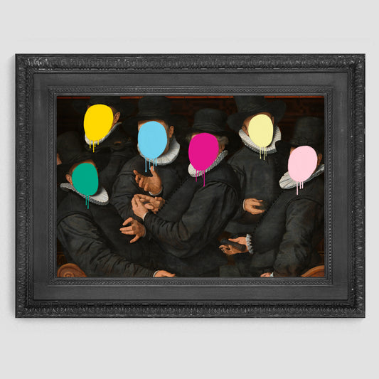 The Six Messy Wardens Canvas Print