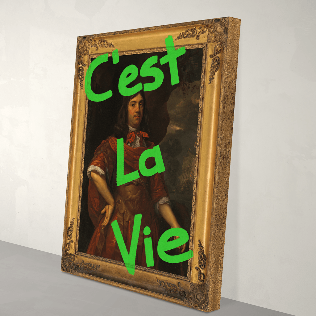 C'est La Vie Tromp Canvas Print