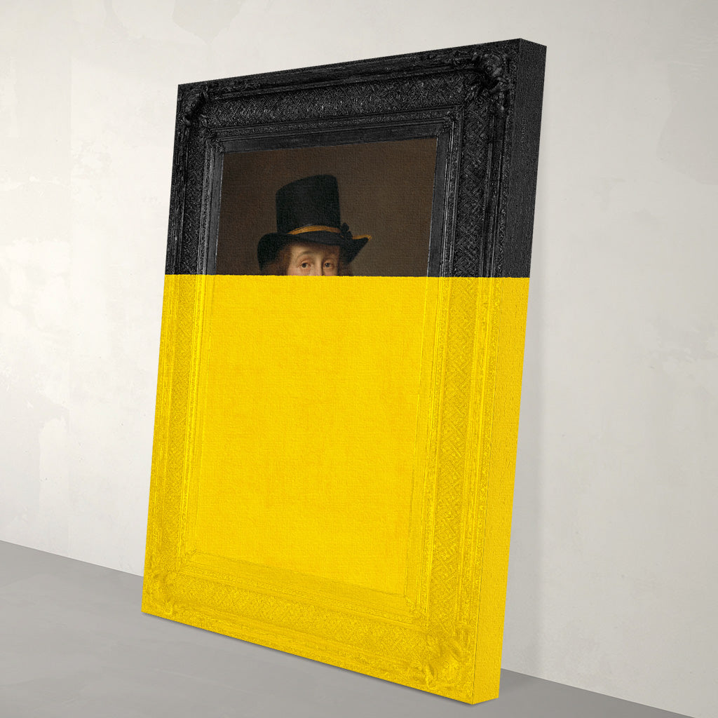 Man in Hat Canvas Print