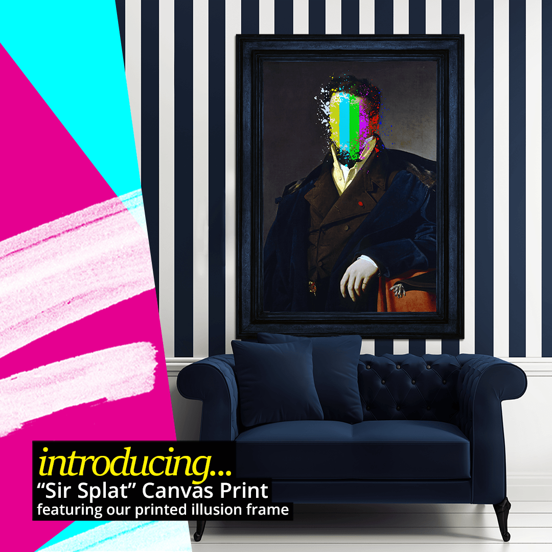 Syrip Splat Introducing Sir Splat - Large Canvas Print – Prince & Rebel