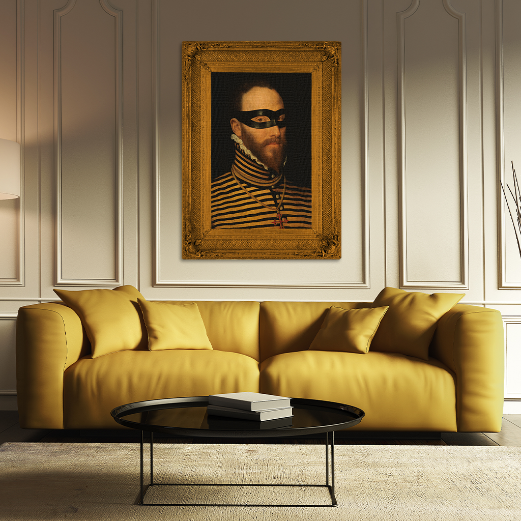 The Masked Knight Canvas Print