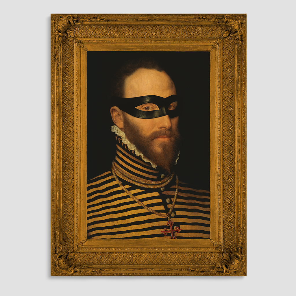 The Masked Knight Canvas Print