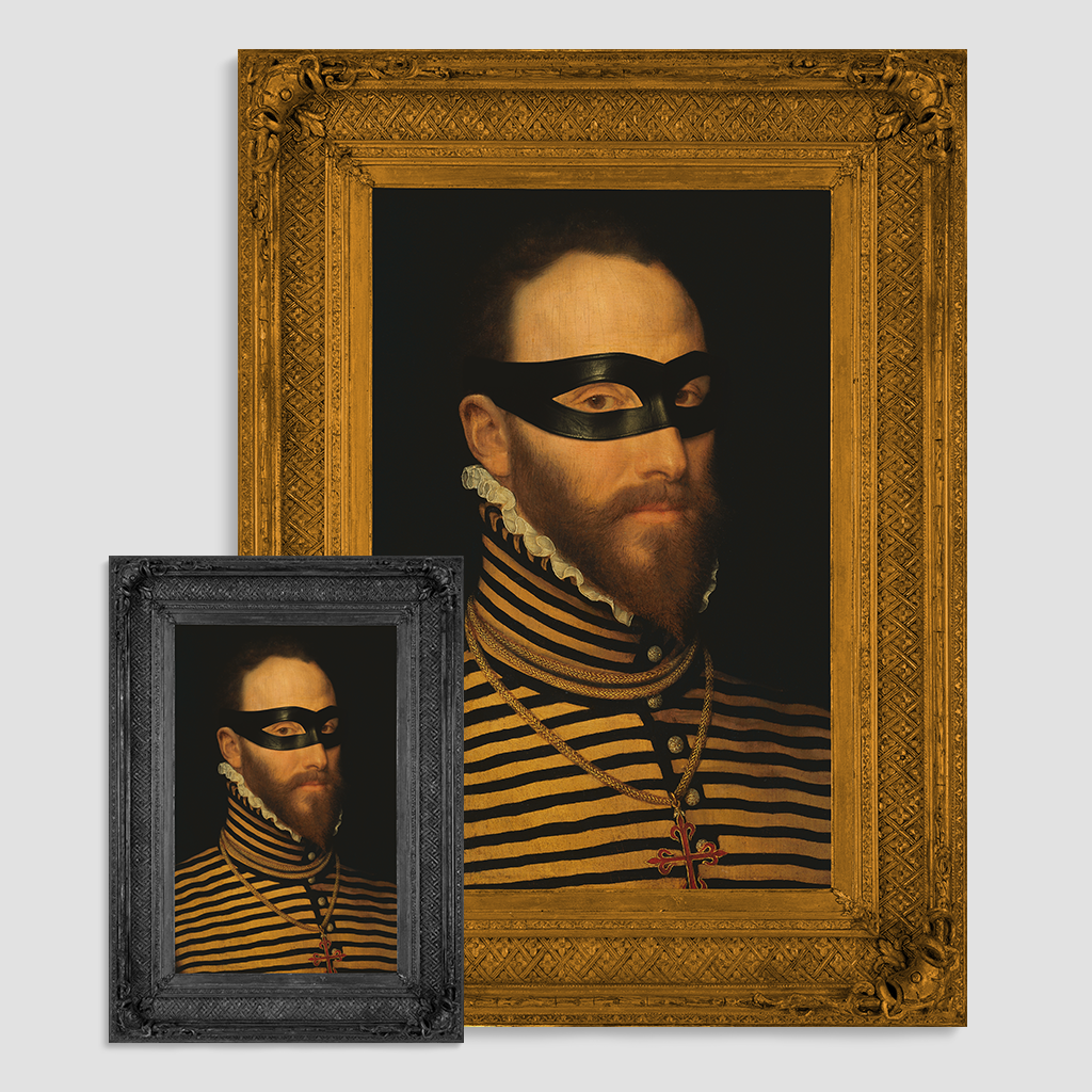 The Masked Knight Canvas Print