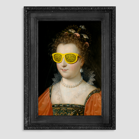 The Yellow Lady Canvas Print