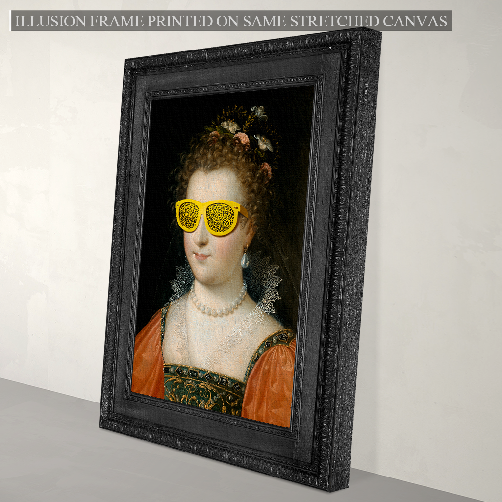 The Yellow Lady Canvas Print