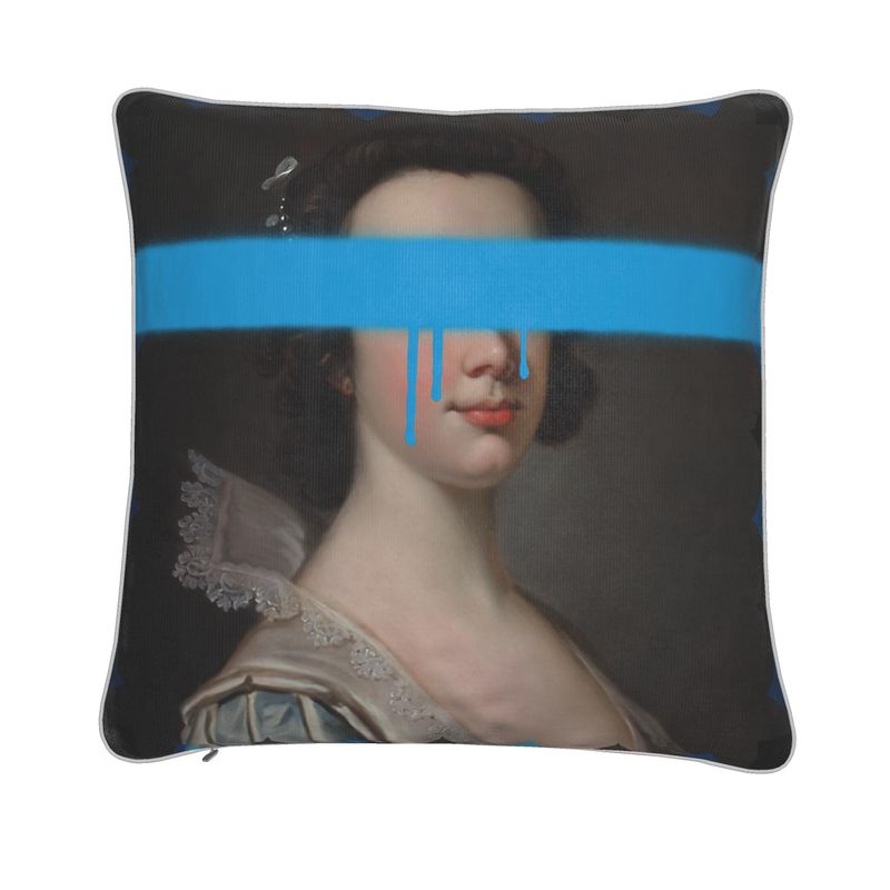 The Blue Lady - Luxury Velvet Cushion
