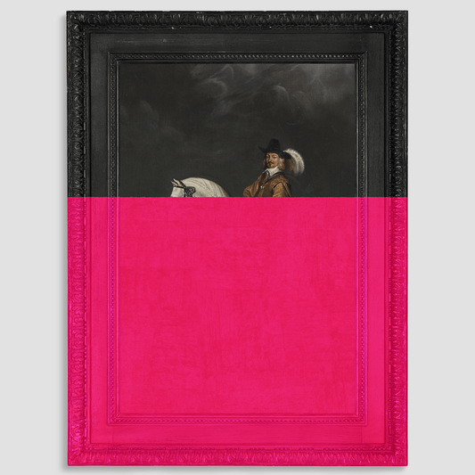 Man on a Horse Canvas Print