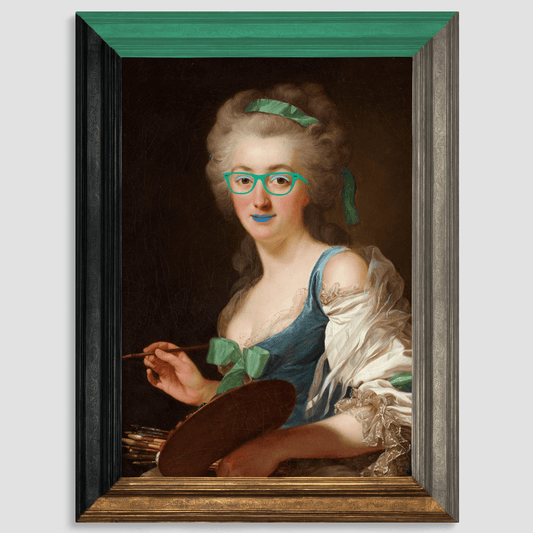 Gracious in Green - Large Modern Canvas Print