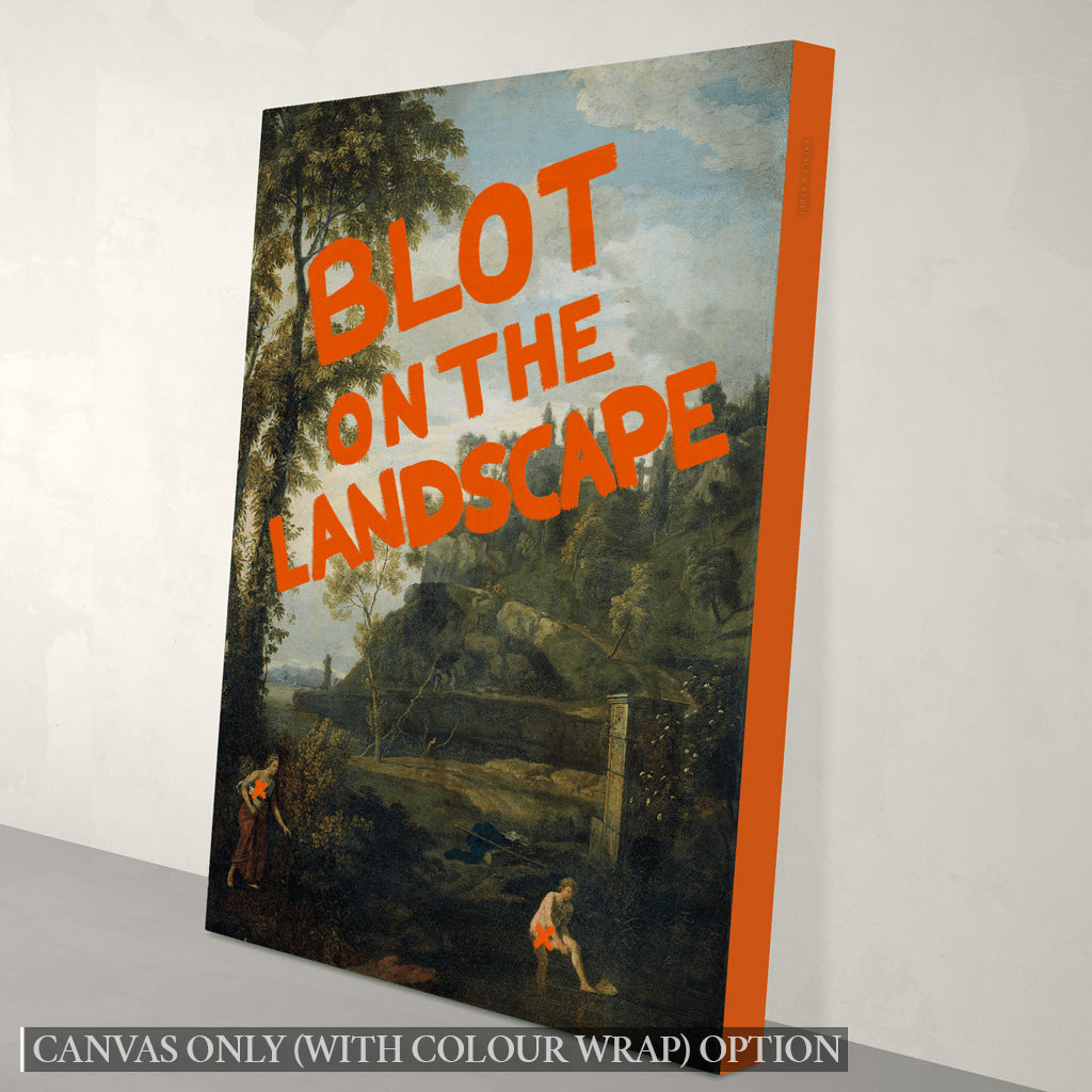 Blot on the Landscape Canvas Print