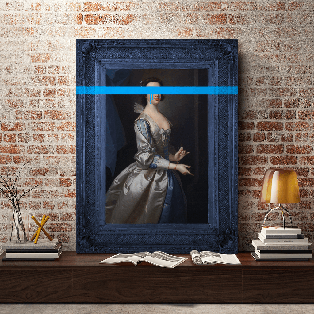 The Blue Lady Canvas Print