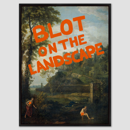 Blot on the Landscape Canvas Print