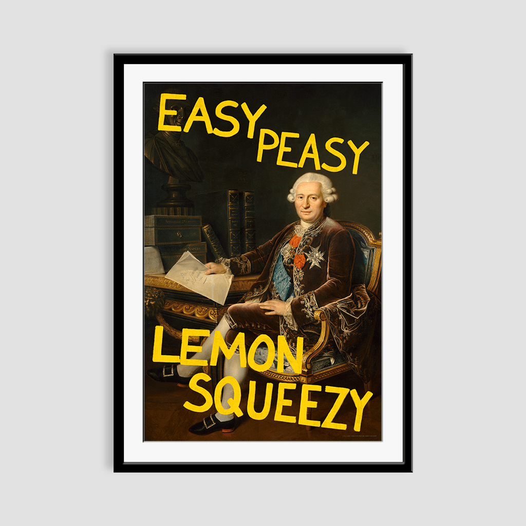 Easy Peasy Lemon Squeezy Framed Print