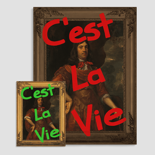 C'est La Vie Tromp Canvas Print