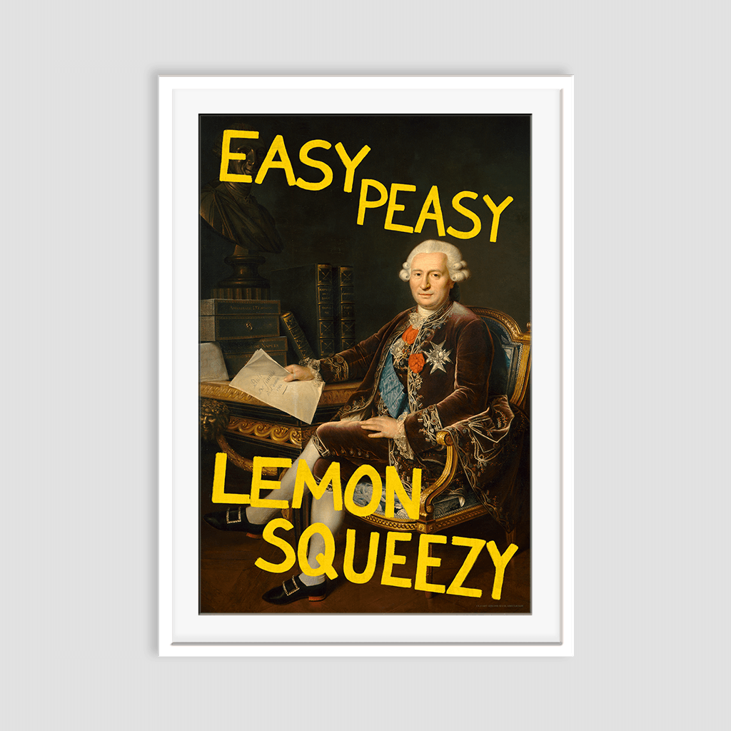 Easy Peasy Lemon Squeezy Framed Print
