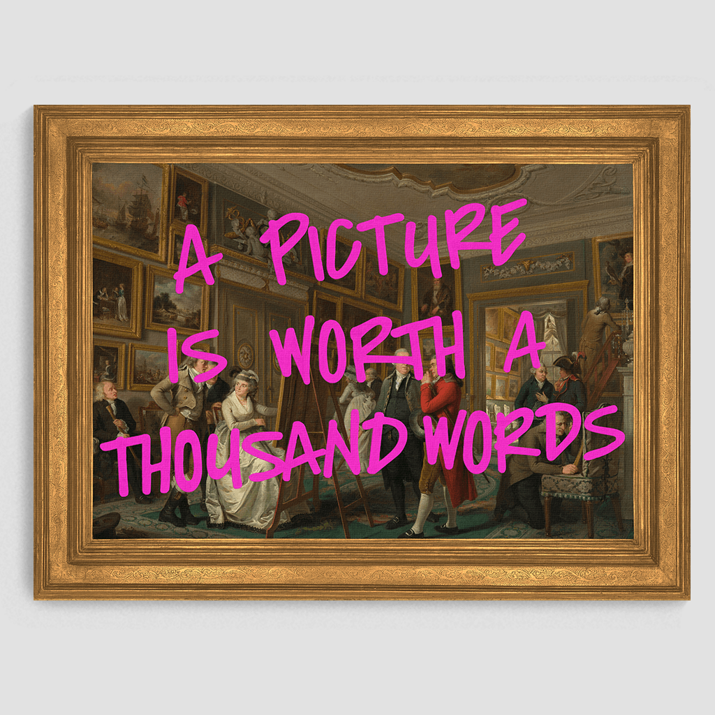 A Picture is Worth a Thousand Words Canvas Print